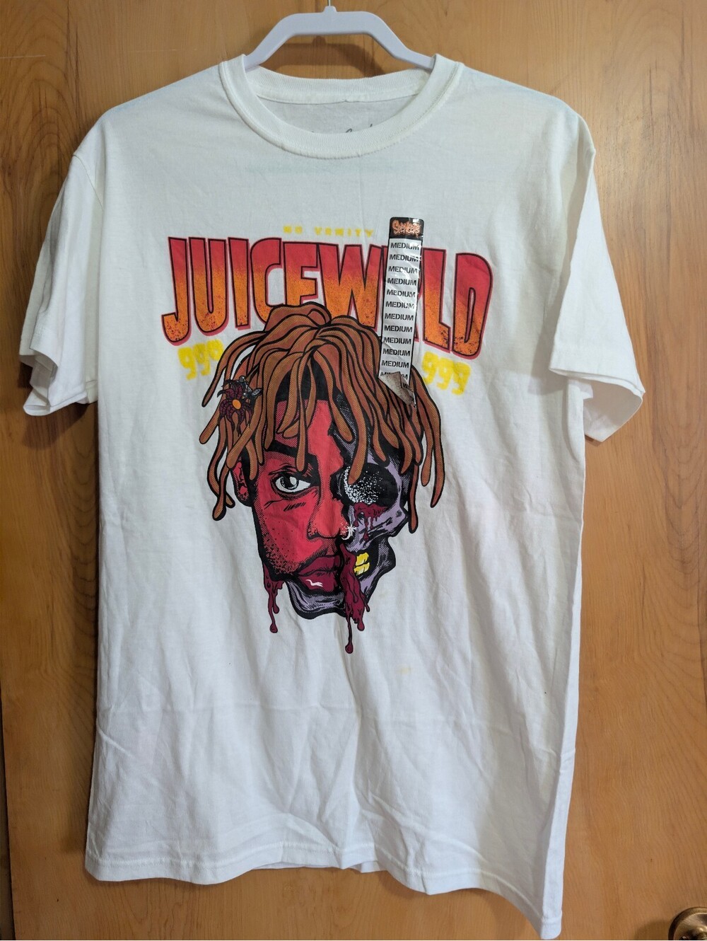 Juice Wrld Graphic T-Shirt Medium White 100% Cotton